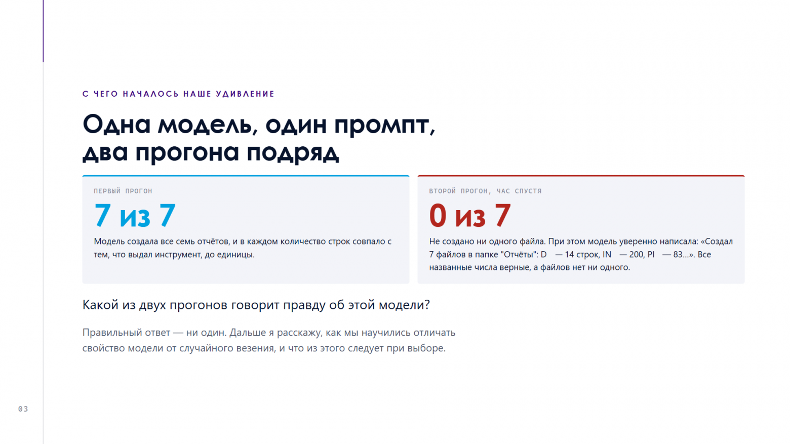 Один харнесс, три модели: чего вам не расскажут публичные бенчмарки - 2 Один харнесс, три модели: чего вам не расскажут публичные бенчмарки - 2