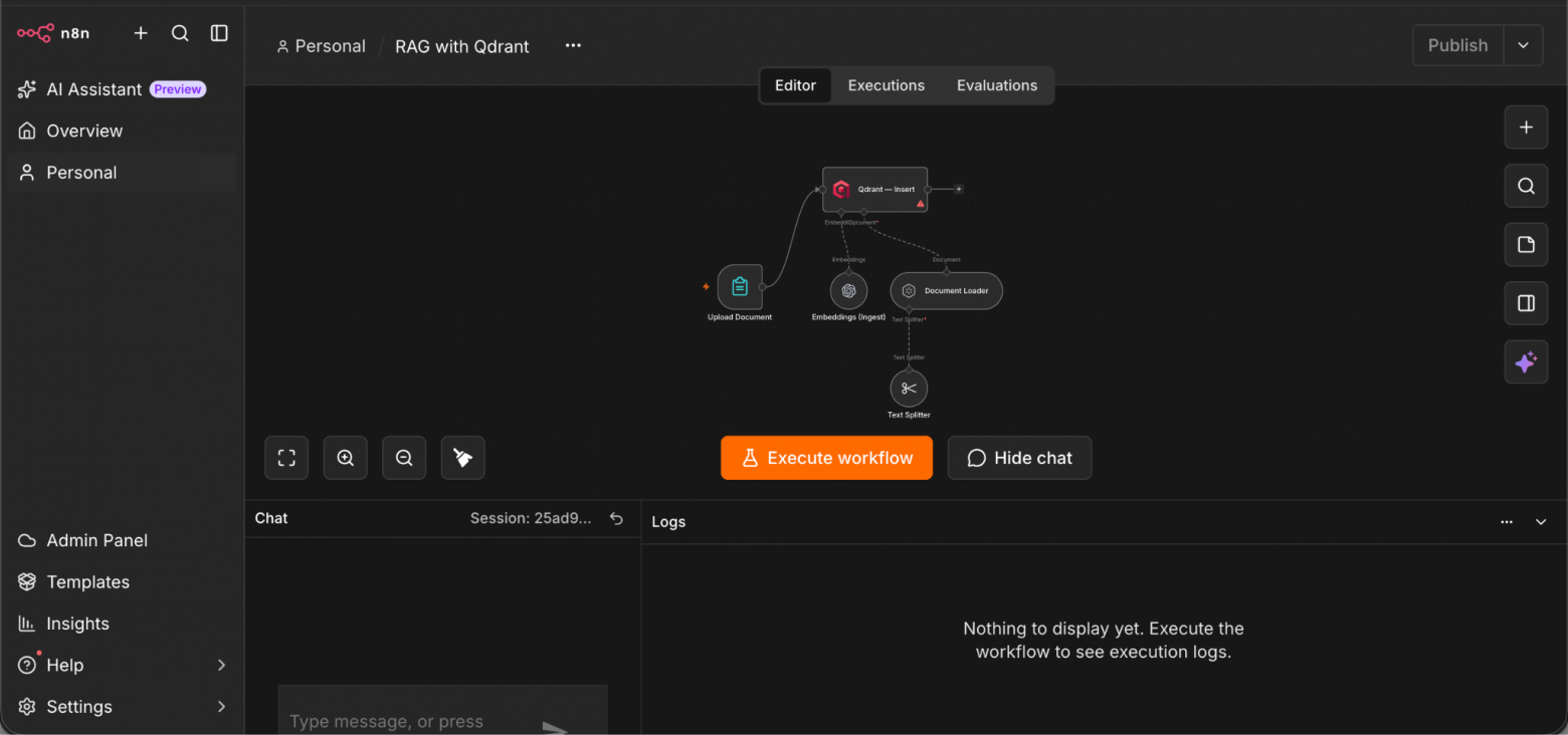Пример workflow