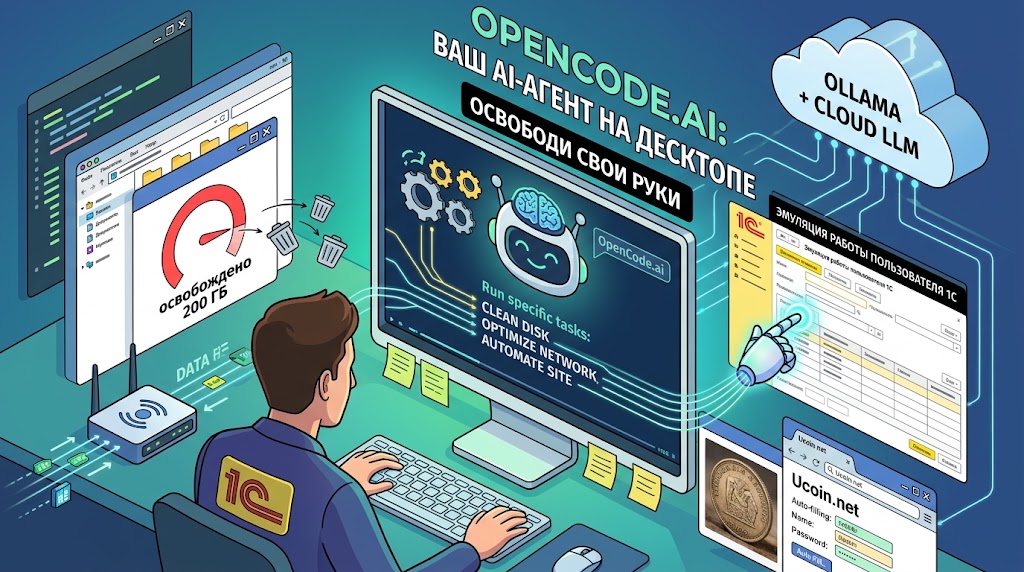 Как аналитик перестал быть «мартышкой при ИИ» и доверил десктоп агенту OpenCode - 1 Как аналитик перестал быть «мартышкой при ИИ» и доверил десктоп агенту OpenCode - 1