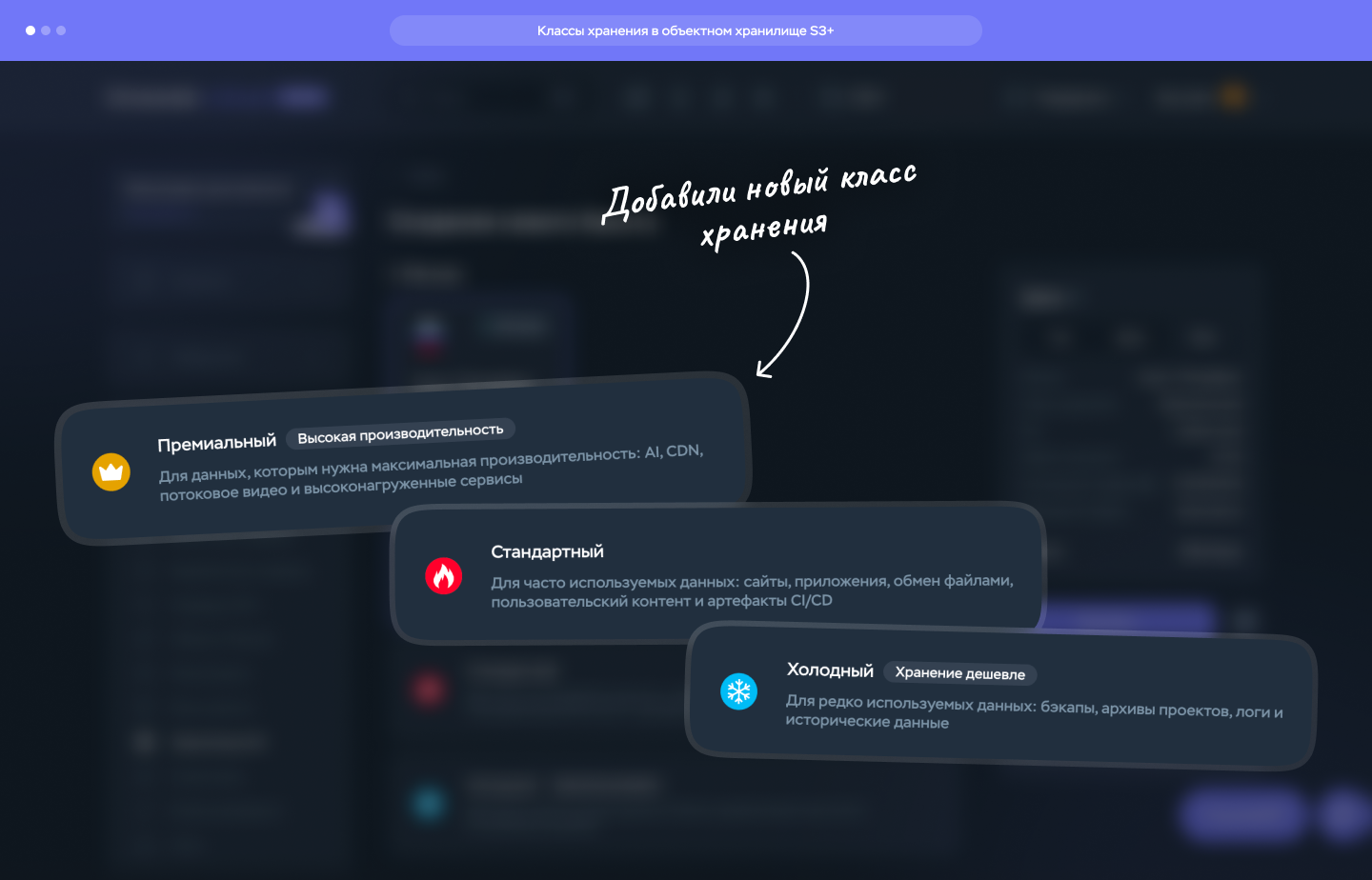 Классы хранения S3
