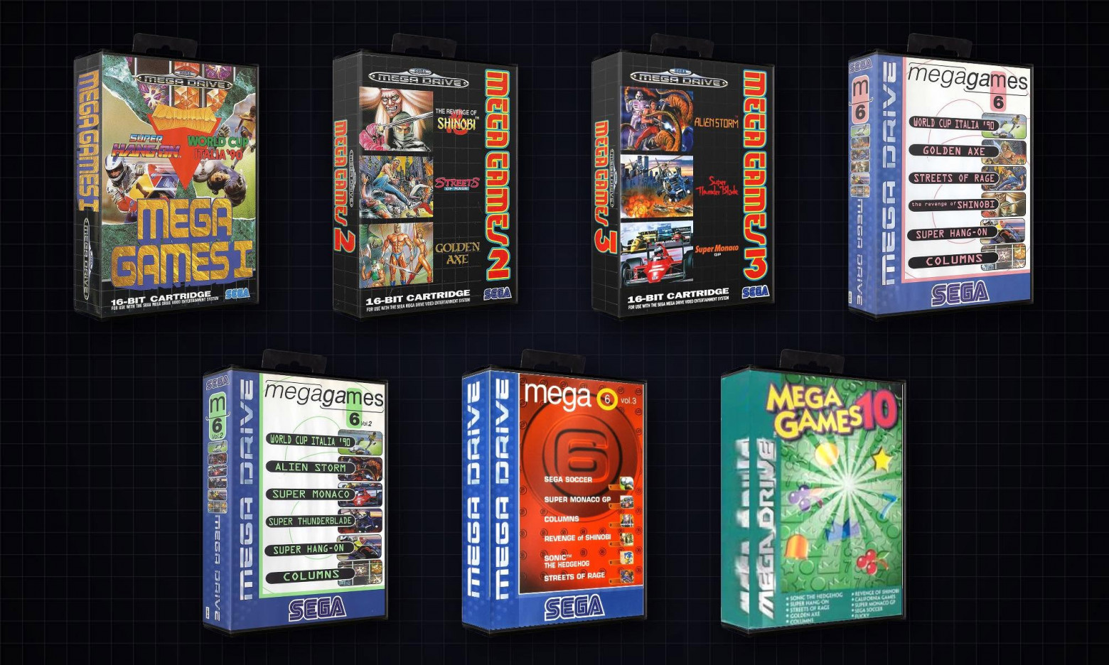 Различные официальные сборники игр для Sega Genesis