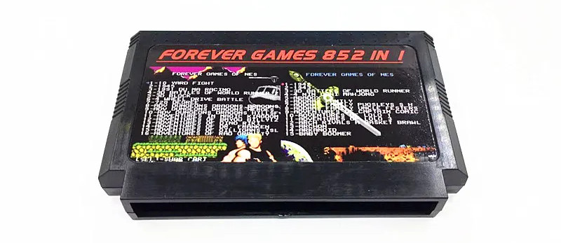 Одна из многочисленных версий картриджа Forever Games 852 in 1