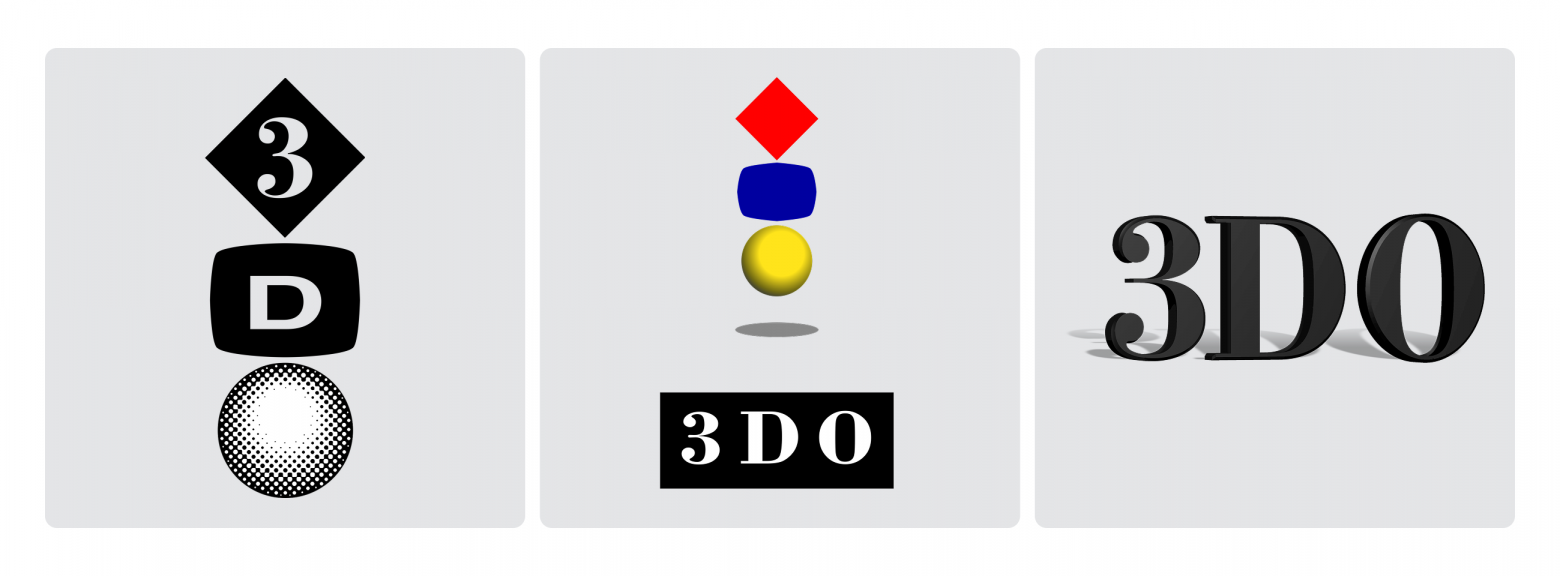 Разные логотипы The 3DO Company. Источник