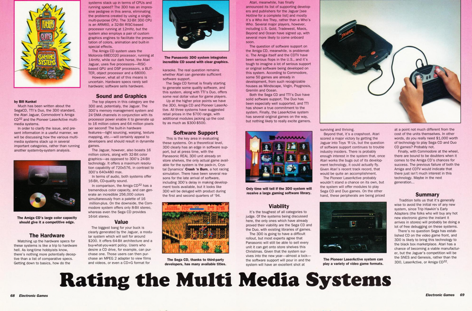 Обзор мультимедийных устройств в журнале Electronic Games (декабрь 1993)