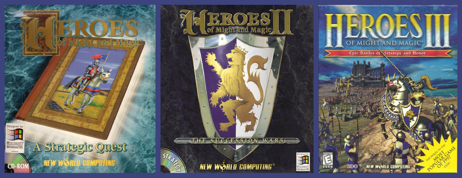 Первые три части Heroes of Might and Magic III. Источник