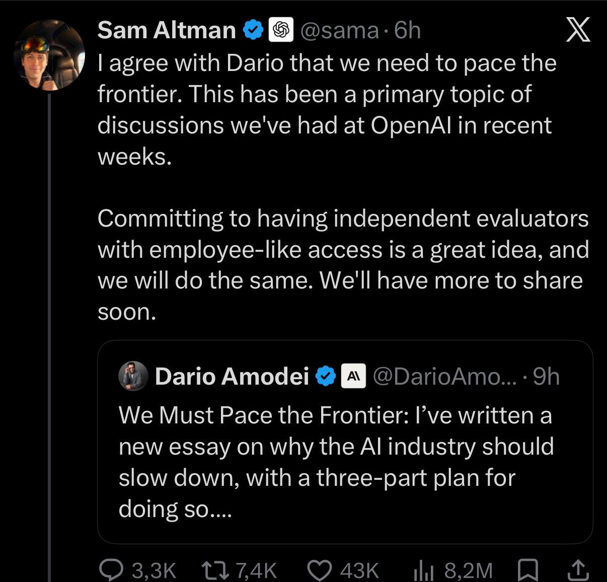 Ссылка на оригинальный твит Sam Altman