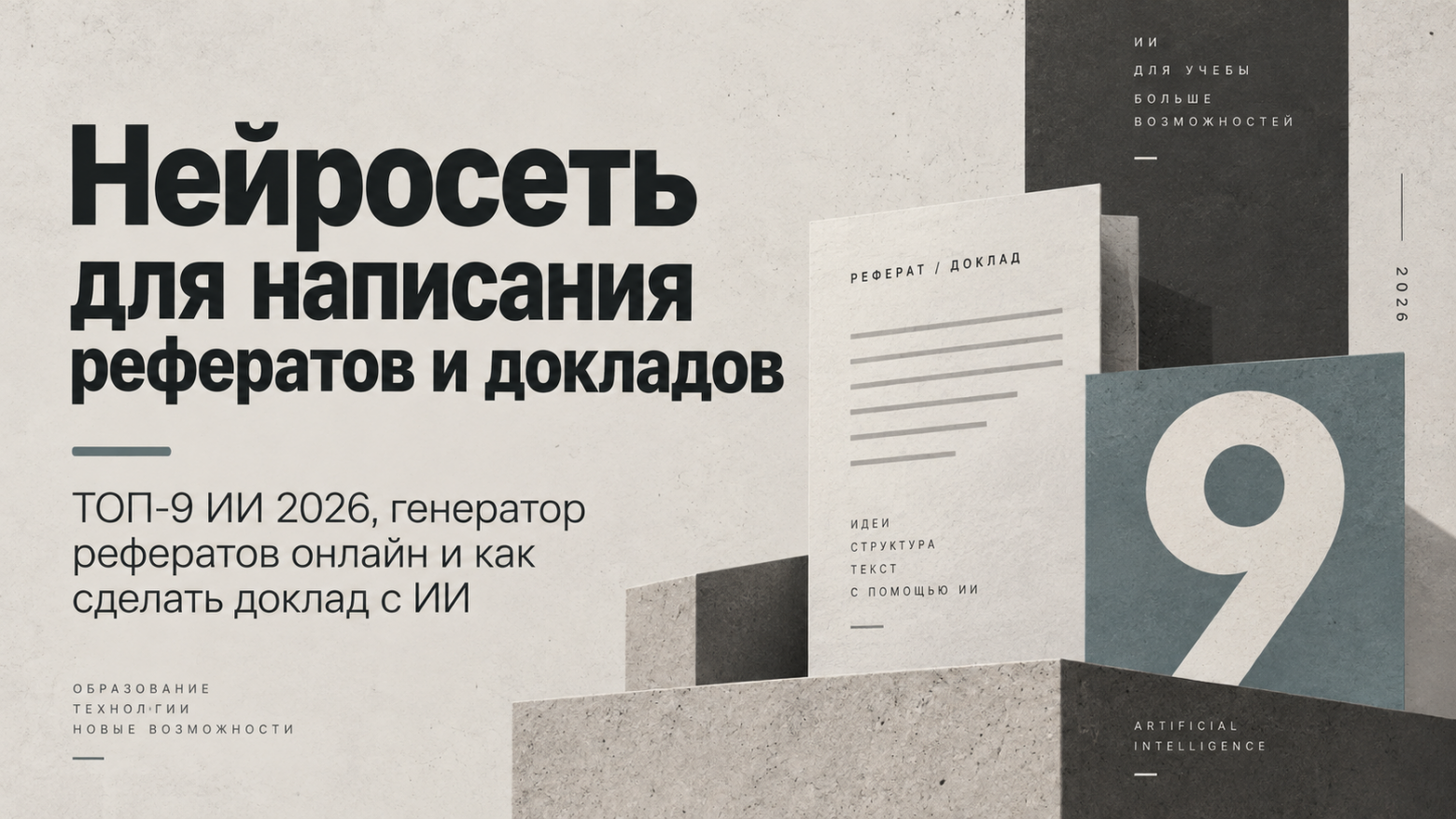 Нейросеть для написания рефератов и докладов: ТОП-9 ИИ генераторы реферата онлайн и как сделать доклад с ИИ в 2026 - 1 Нейросеть для написания рефератов и докладов: ТОП-9 ИИ генераторы реферата онлайн и как сделать доклад с ИИ в 2026 - 1