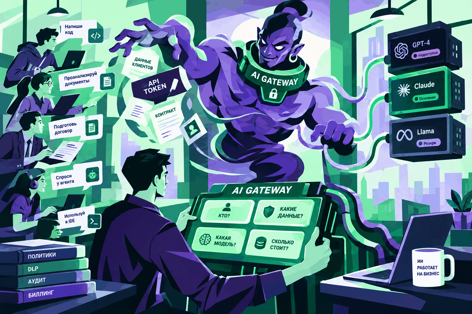 AI Gateway как единая точка входа к LLM: как дать сотрудникам ИИ и не потерять контроль - 1