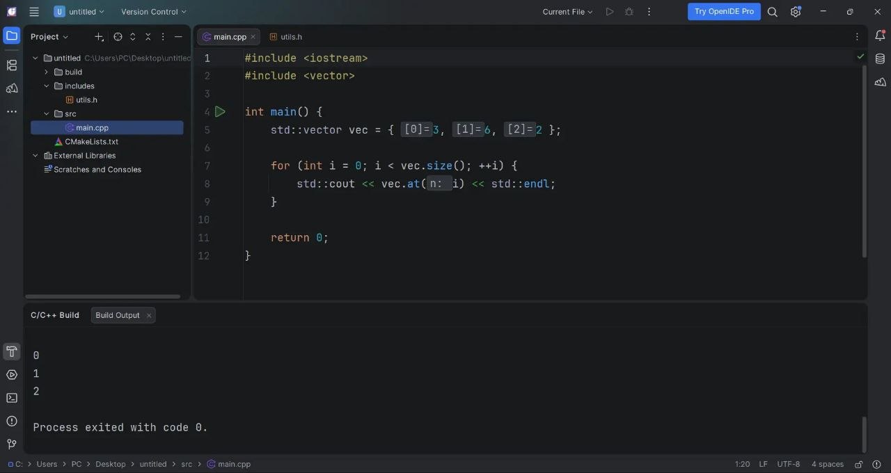 C/C++ Support в действии