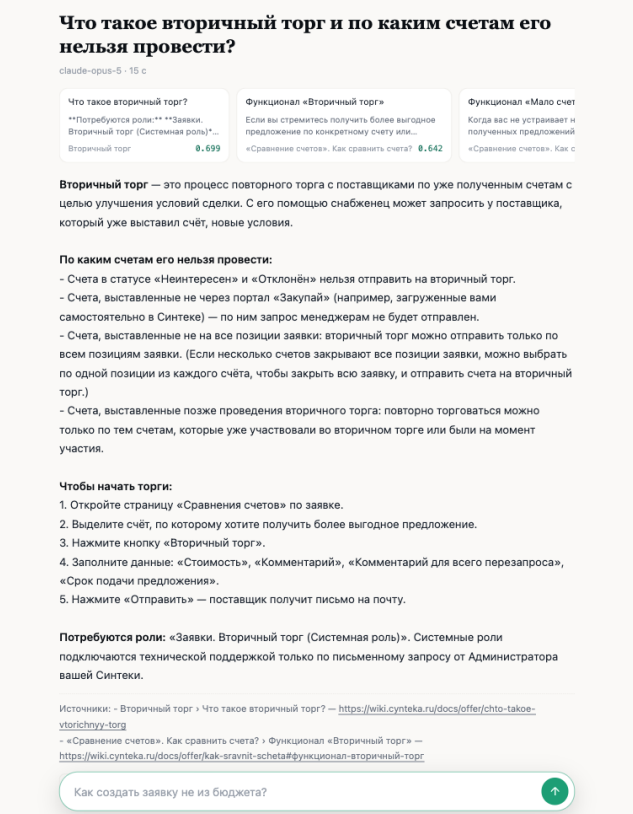 Веб-окно: ответ на вопрос про вторичный торг за 15 секунд. Все четыре исключения на месте, внизу — ссылки на страницы вики, по которым можно проверить каждое утверждение