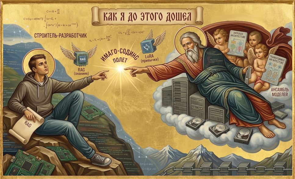 Озарение диффузорами: раздумья, когнитивные искажения, LoRA-адаптация