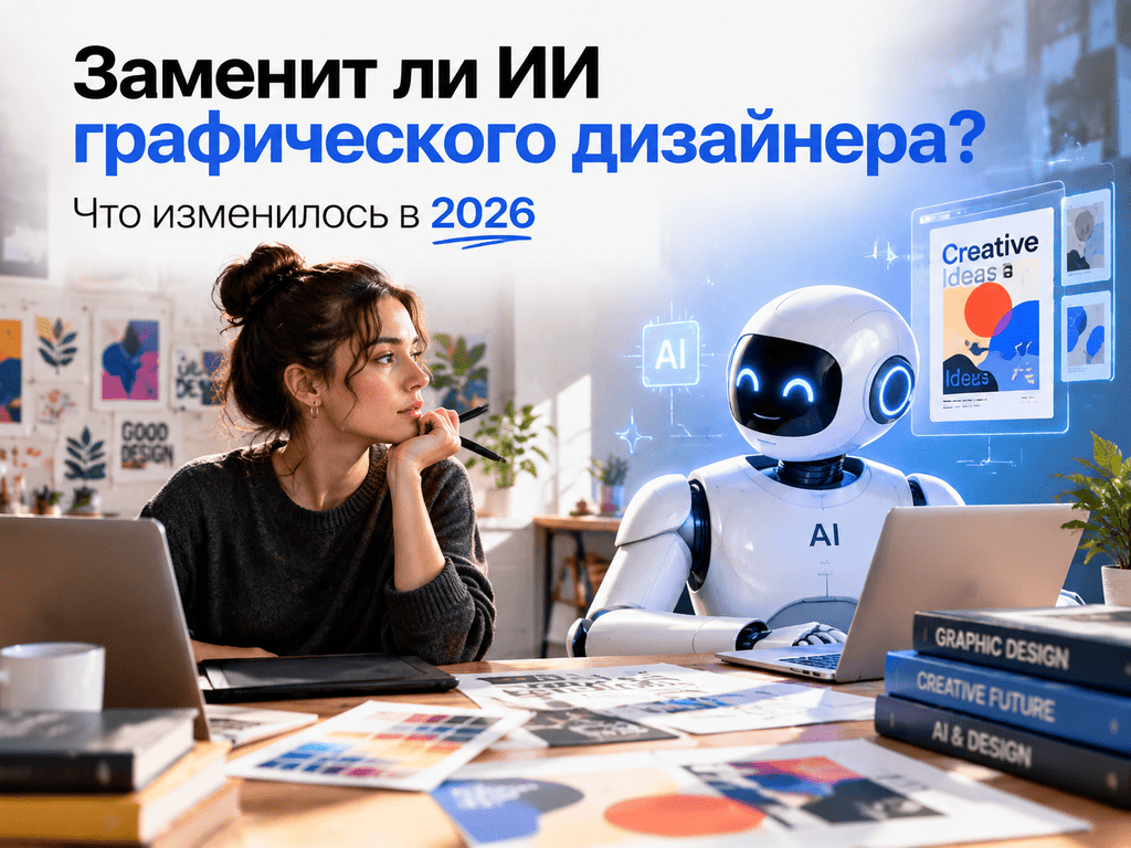 Заменит ли ИИ графического дизайнера: что изменилось в 2026 - 1 Заменит ли ИИ графического дизайнера: что изменилось в 2026 - 1
