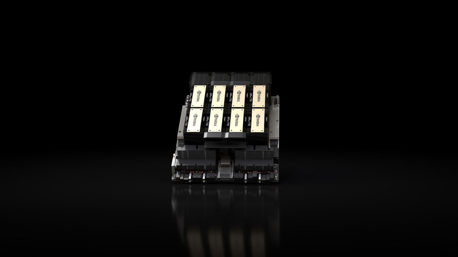Сервер NVIDIA DGX H100/H200 с фронтальной панелью и элементами управления: https://nvidianews.nvidia.com/news/nvidia-supercharges-hopper-the-worlds-leading-ai-computing-platform