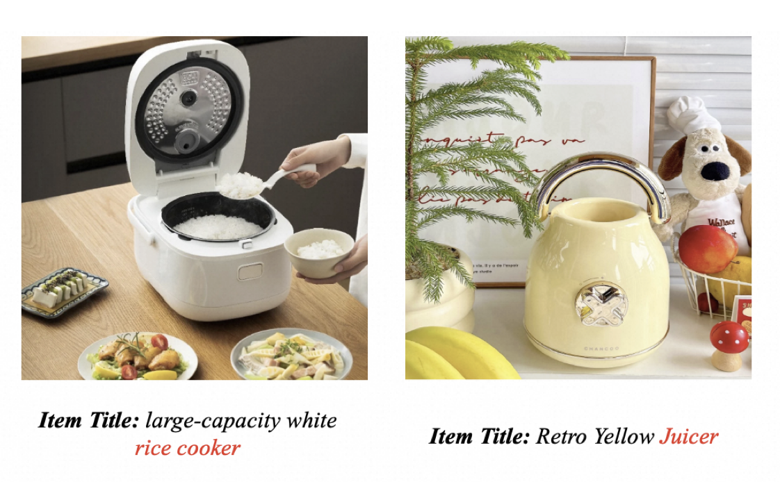 AFMRL: Attribute-Enhanced Fine-Grained Multi-Modal Representation Learning in E-commerce (Figure 1 из статьи)