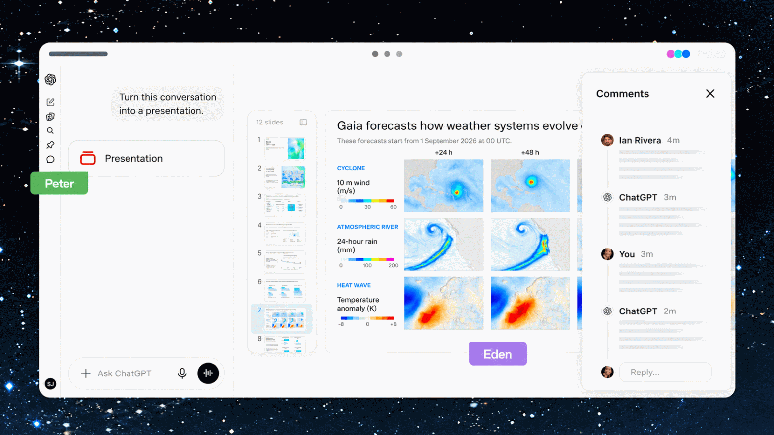 Галлюцинации недели: Gemini 4 Argon, OpenAI DevDay и Sonnet 5.5 с большим аппетитом к токенам - 6 Интерфейс ChatGPT с погодной картой.png