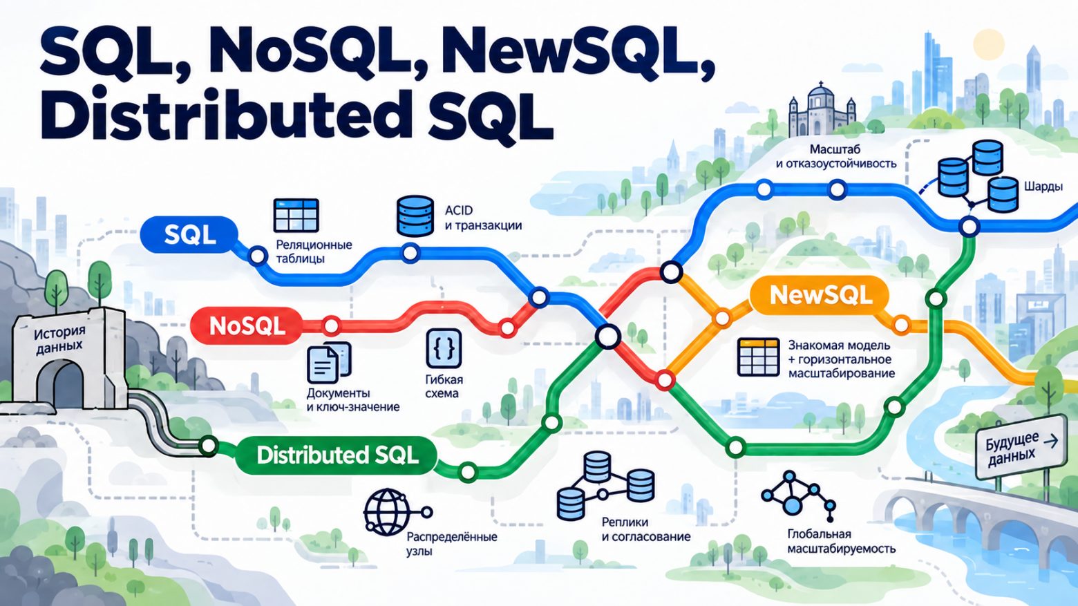 SQL, NoSQL, NewSQL, Distributed SQL: как читать архитектуру СУБД - 1