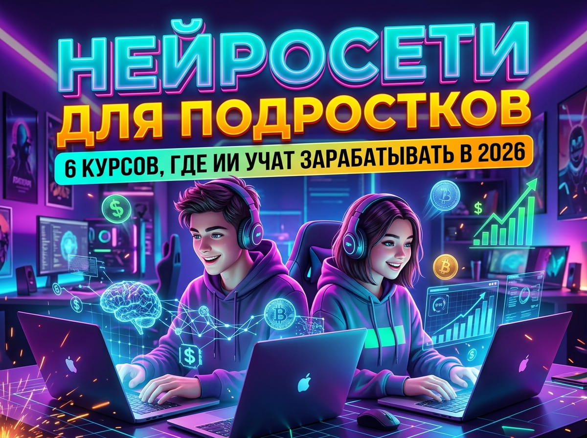 Нейросети для подростков: 6 курсов, где ИИ учат зарабатывать в 2026 - 1