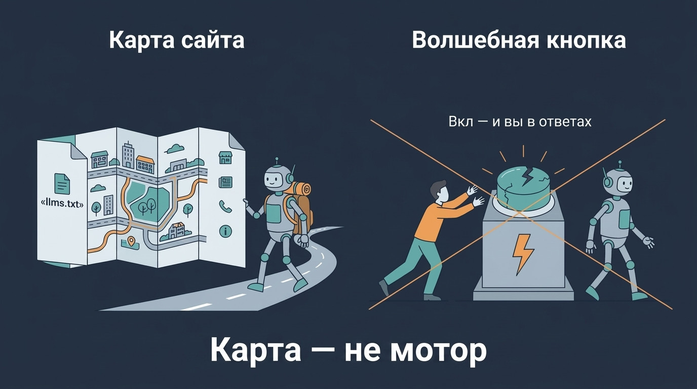 llms.txt — это карта, а не волшебная кнопка  