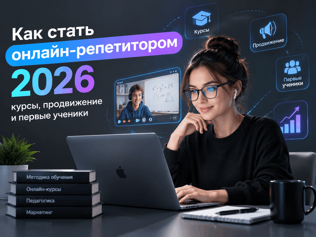 Как стать онлайн-репетитором 2026: курсы, продвижение и первые ученики - 1 Как стать онлайн-репетитором 2026: курсы, продвижение и первые ученики - 1
